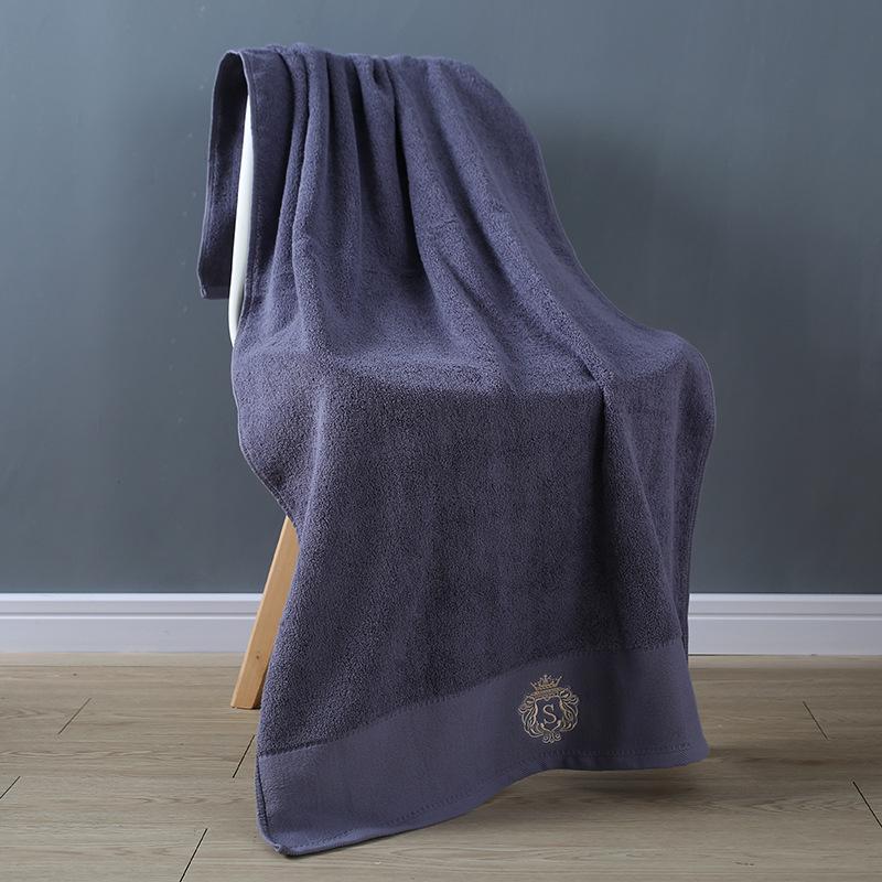 Bath Towel, Pure Cotton Embroidery 32 Strands, Thickened Export Toiletries, Daily Necessities, Towels, Beach Towels, Water Absorption