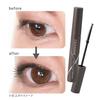Cezanne Long-Lasting Curl Mascara 01 Black 5.0g Smudge-Resistant Long Fiber-Infused Double Comb Sheer Strong