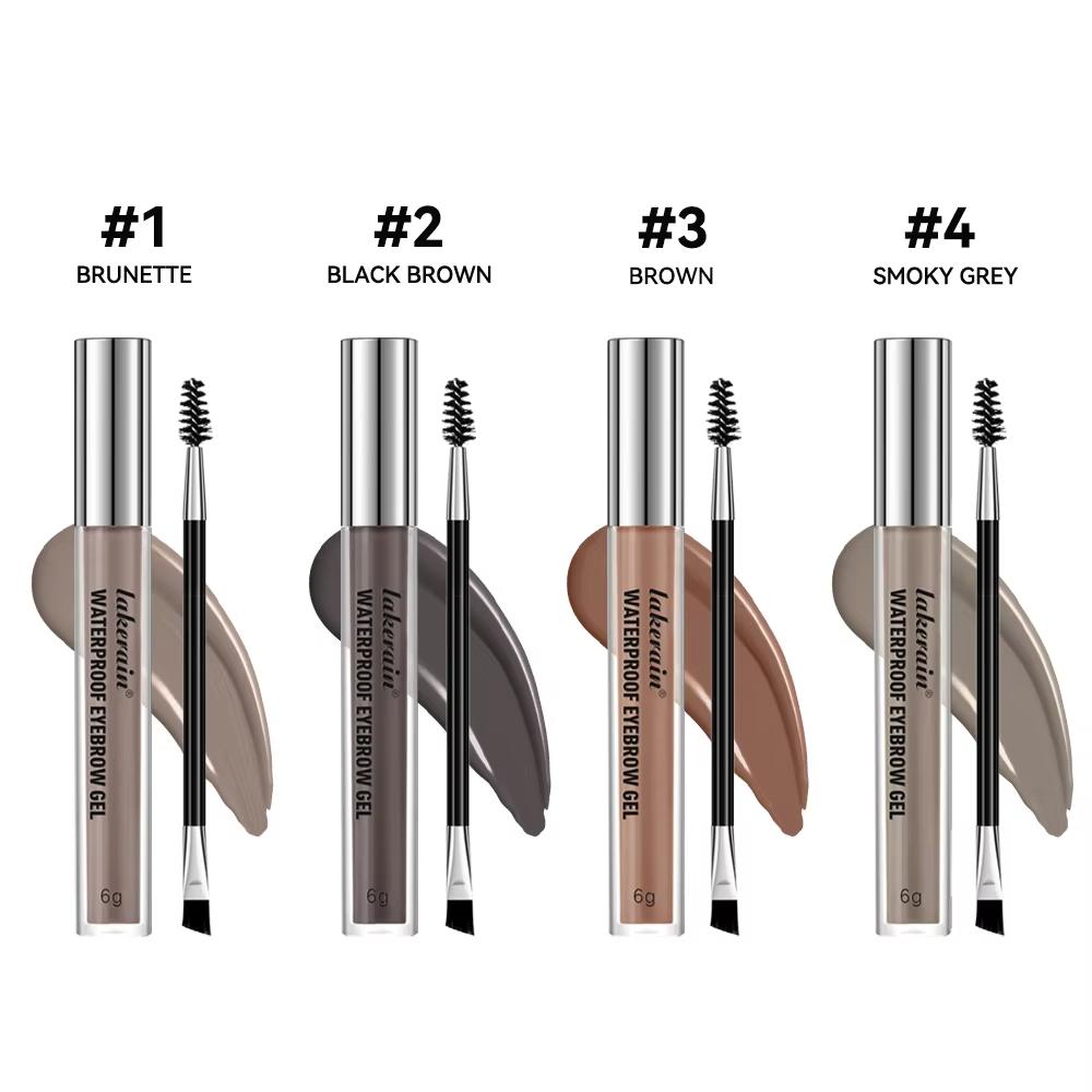 Long Lasting Waterproof Eyebrow Gel Highly Tinted Liquid Makeup Sweatproof Natural Finish Brown Black 4 Colors Cosmetics
