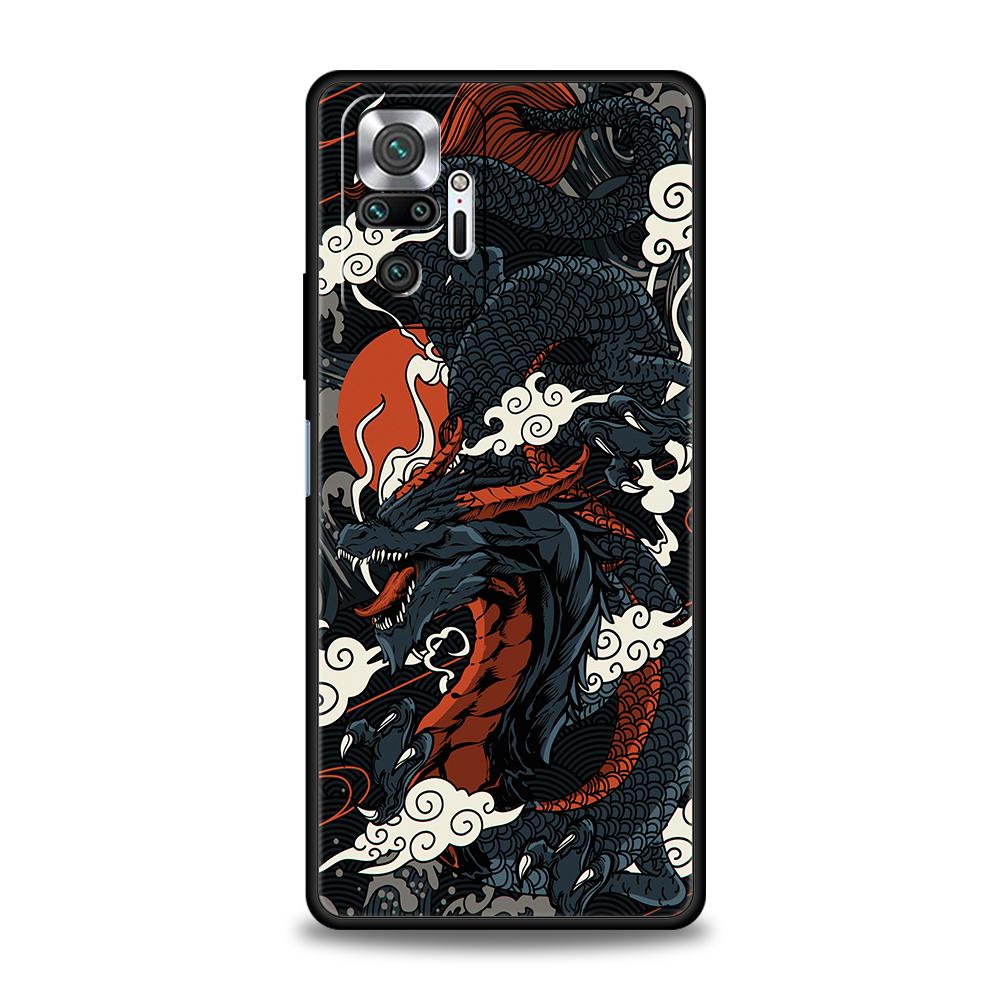 

Dragon Phone Case For Redmi 10c K50 Note 10 11 11T Pro 9 9s 8 8T 7 K40 Gaming 9A 9C 8A Pro Plus 5G Silicone Shell Fundas Coque K40 Gaming