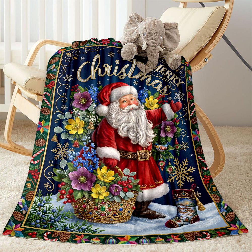 Winter Wonderland Snowman Blanket Soft & Cozy Great for Seaside Office Livingroom for All Occasions Modern Style