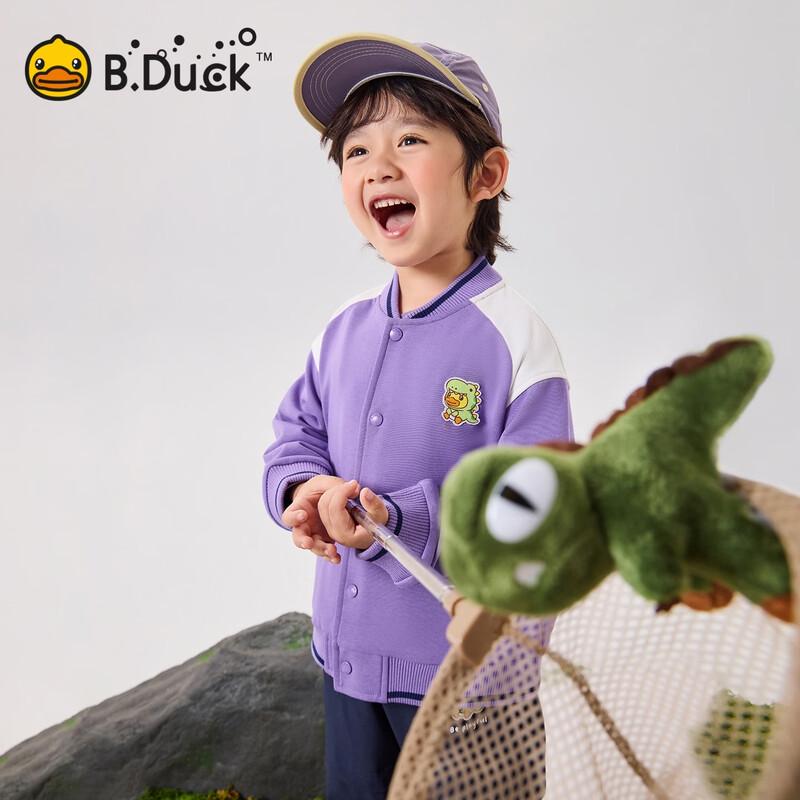 B.Duck Boys' Spring Autumn Baseball Jacket
