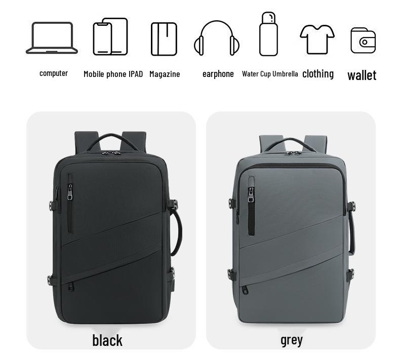 Trendiger Leichter Herren Wasserdichter Business- & Reise-Laptop-Rucksack