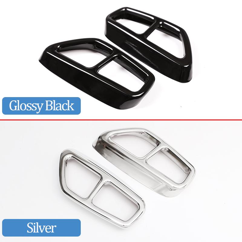 Auto-Hinterteil mit doppeltem Auspuffrohr, Verkleidungen aus Edelstahl für Außenteile für BMW 5er G30 G31 2017