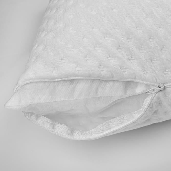 TOISON D'OR - Oreiller Confort Souple Blanc - 60 x 60 cm
