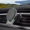 15W Magnetic Wireless Car Phone Holder Adjustable 360 Degrees Car Charger For Iphone15 14 13 Pro Samsung Universal Phone