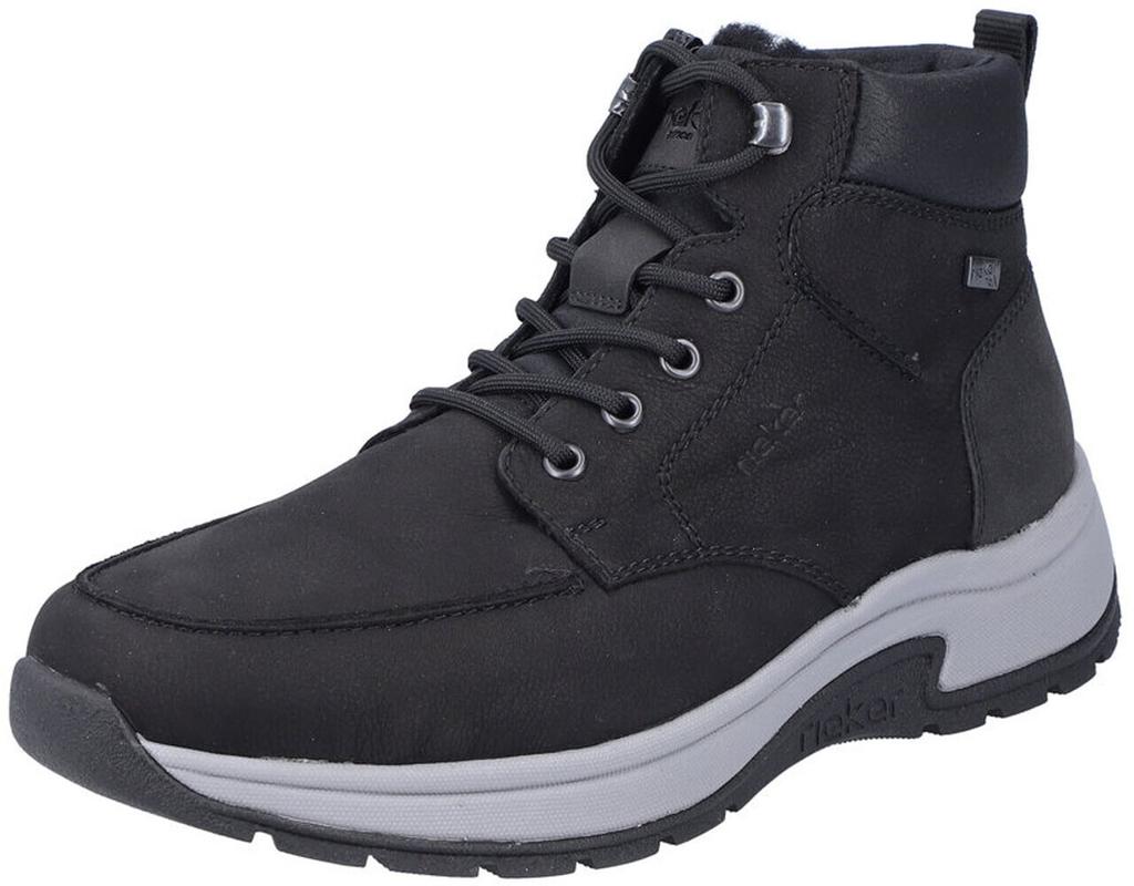 Ботинки Rieker зимние 11020-00 черный карбон серый