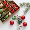 25Pcs/set Handmade Glass Christmas Balls DIY Xmas Tree Ornaments  Accessories Gift