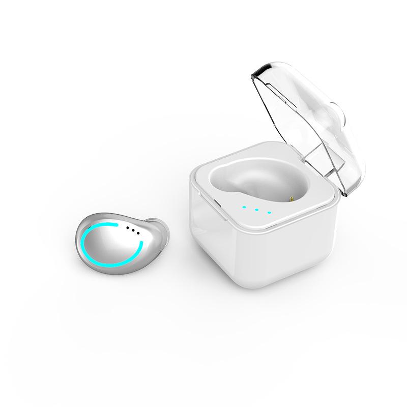 Einzelohrbügel Bluetooth 5.0 Sport-Kopfhörer mit Ladecase (Mono-In-Ear)