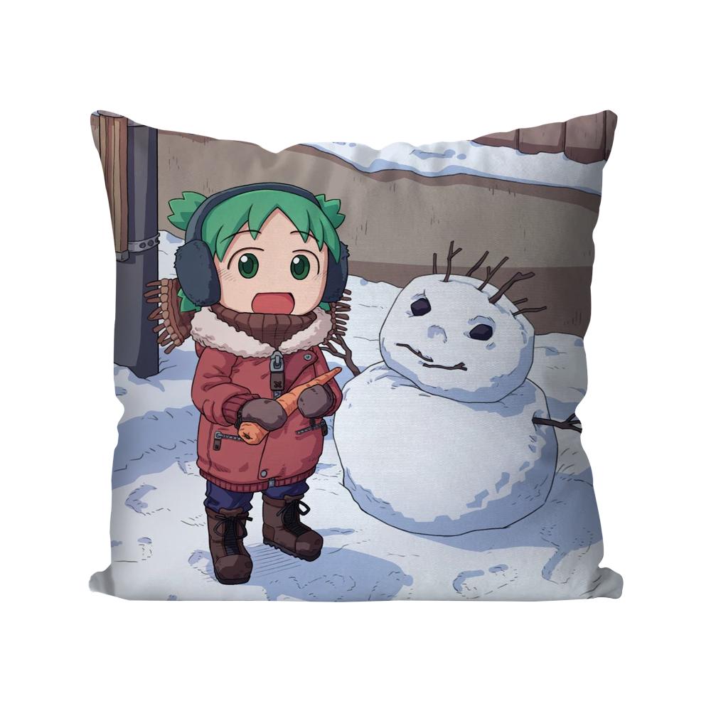 Bilibili Yotsubato Anime Kuddfodral Fyrkantig Kudde Sovrum Soffa Fritid Komfortkudde Bil Vardagsrum Heminredning 40X40