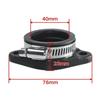 35mm 40mm Motorcycle Carburetor Flange Adapter Intake Pipe Rubber For Universal KEIHIN MIKUNI KOSO PE PWK21-34 Carb Air Intake