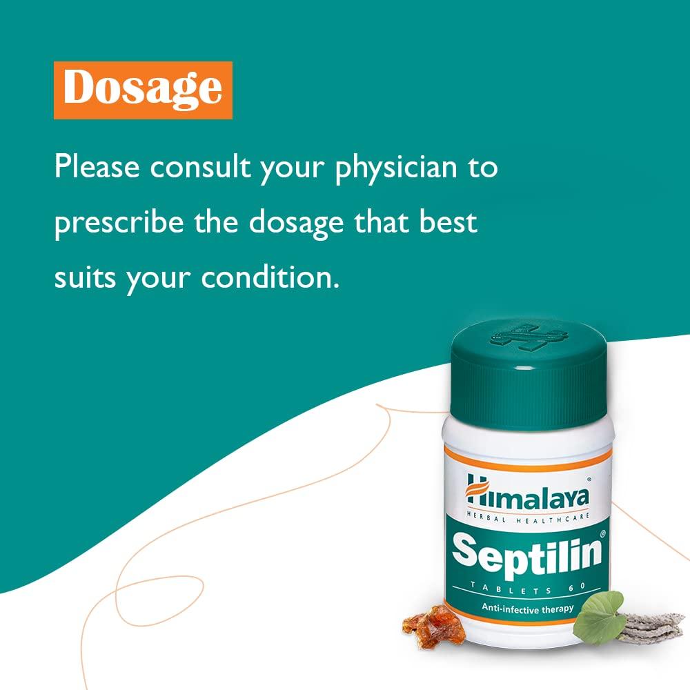 Himalaya 2 x Septilin Tablets 60 Tablets Each, Supports Natural Immunity, Wellness Supplement for Recovery and Everyday Health