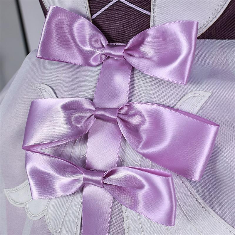 Game Honkai Star Rail Castorice Cosplay Costume Servant Of Death Purple Women Dress Halloween Carnival Party Suit