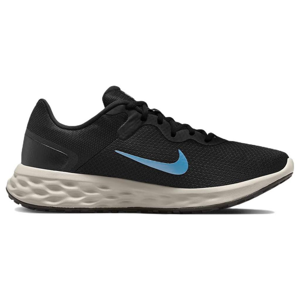 Nike Revolution 6 Next Nature Black Laser Blue Men Sneakers Cobblestone Bright-Crimson DC3728-012