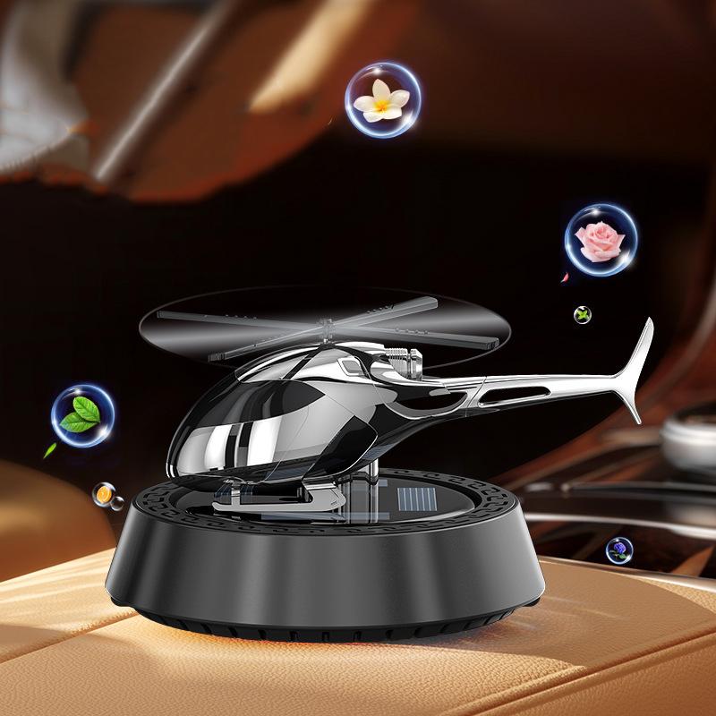 Car Solar Aircraft Aromatherapy Air Freshener Helicopter Solar Aromatherapy Ornaments Car Aromatherapy Machine To Remove Odor чёрный