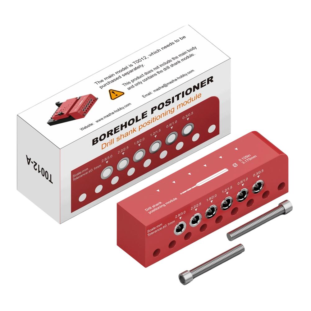 

T0012 Plastic Borehole Positioner Locator Model Tool Round Rod Center Drilling Fixture Hobby Making Accessories Tools DIY