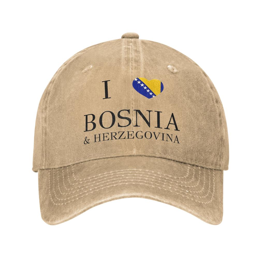 Bosnia and Herzegovina Flag Accessories Baseball Caps Unisex Women Casual  Hats Cap Adjustable Sun Cap