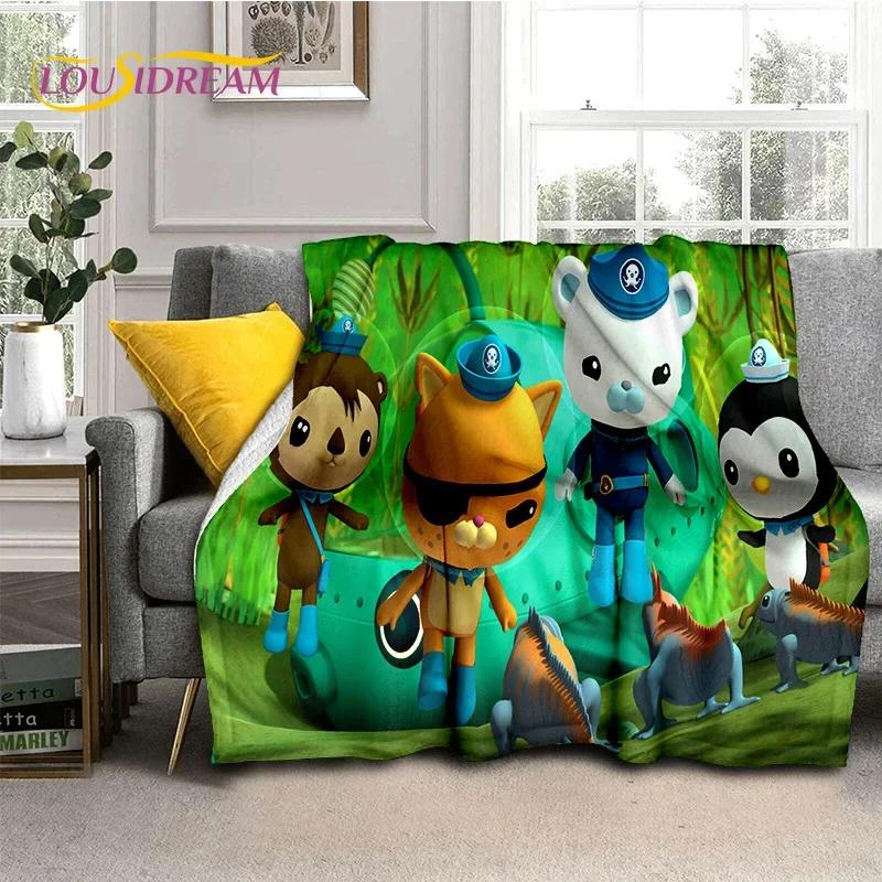 The Octonauts Barnacles Cute Cartoon Soft Blankets,Keep Warm Flannel Throw Blanket for Picnic Beds Sofa Home Bedroom Gifts Kids