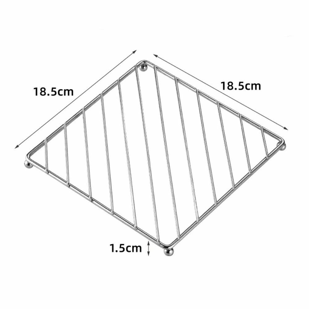 

Stainless Steel Metal Insulation Pad Heat Resistant Steamer Rack Dining Table Square