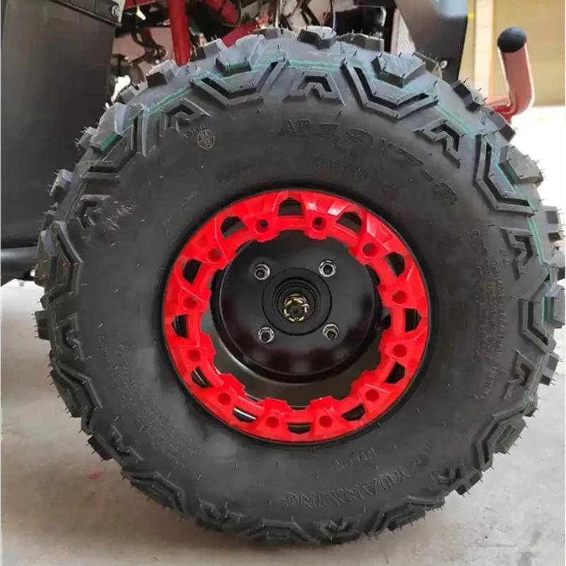 OPGT 8 Inch Wheel Trim Hub Protection Decor Rim Cap Plastic Cover Tires For ATV Go Kart Dune Buggy Quad Bike 4 Wheeler Vehicle
