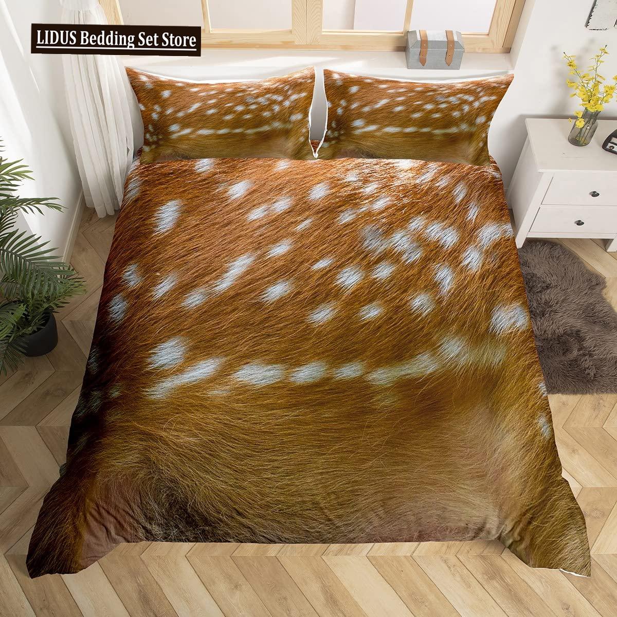 

Комплект пододеяльника с рисунком животного меха Тигр Лев Корова Леопард Полиэстер Чехол для одеяла с наволочкой Размер Кинг/Евро Кровать EU single(135x200cm)