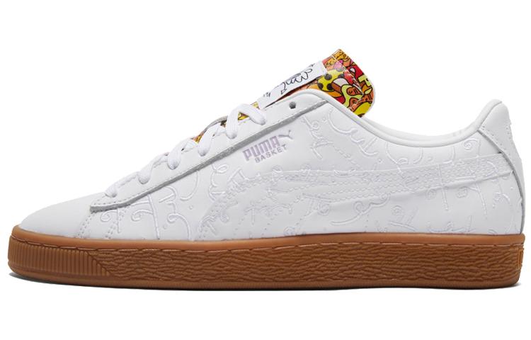 PUMA Basket Romero Britto Embroidered White Gum 381095-01 42