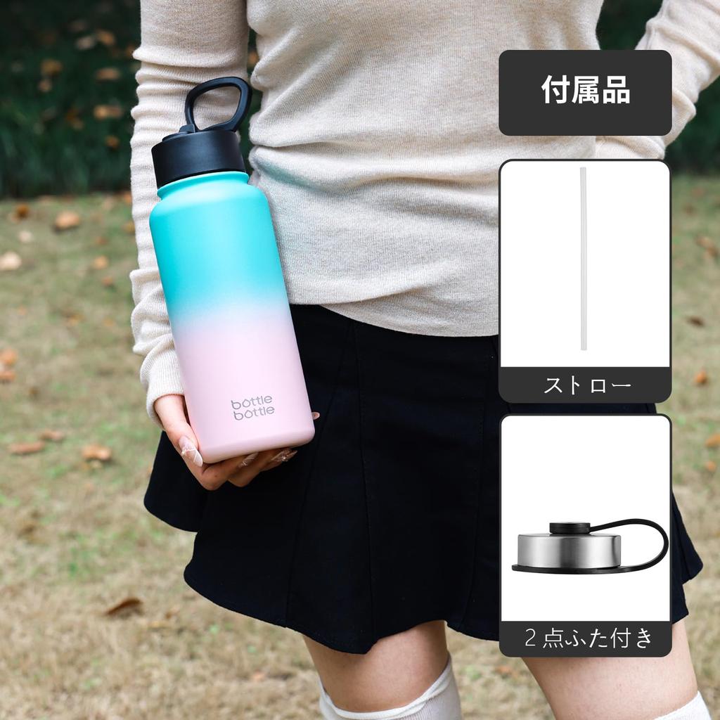 1 Liter Water Bottle 1L Children Direct Drinking Thermal Insulation Vacuum Insulated Bottle Stainless Steel Water Bottle Portable Pink BOTTLE BOTTLE
