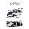 New 1/18 HONDA Accord Alloy Car Model Diecasts Metal Vehicles Car Model High Simulation Sound and Light Collection Kids Toy Gift