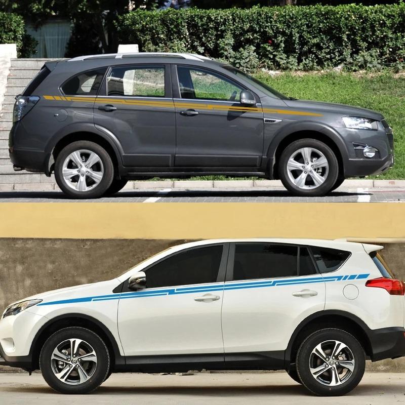 Car Waist Line Sticker for Qashqai Prado CRV Sportage Tucson KX5 Tiguan Duster Range Rover Evoque All SUV Tuning Accessories