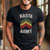 Rasta Army Reggae Music T-Shirt, Unisex Bella+Canvas Tee