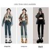 Petite Women's Stretchy High-Waisted Cigarette Pants – Autumn/Winter 2023 Flattering Narrow Leg Straight Jeans