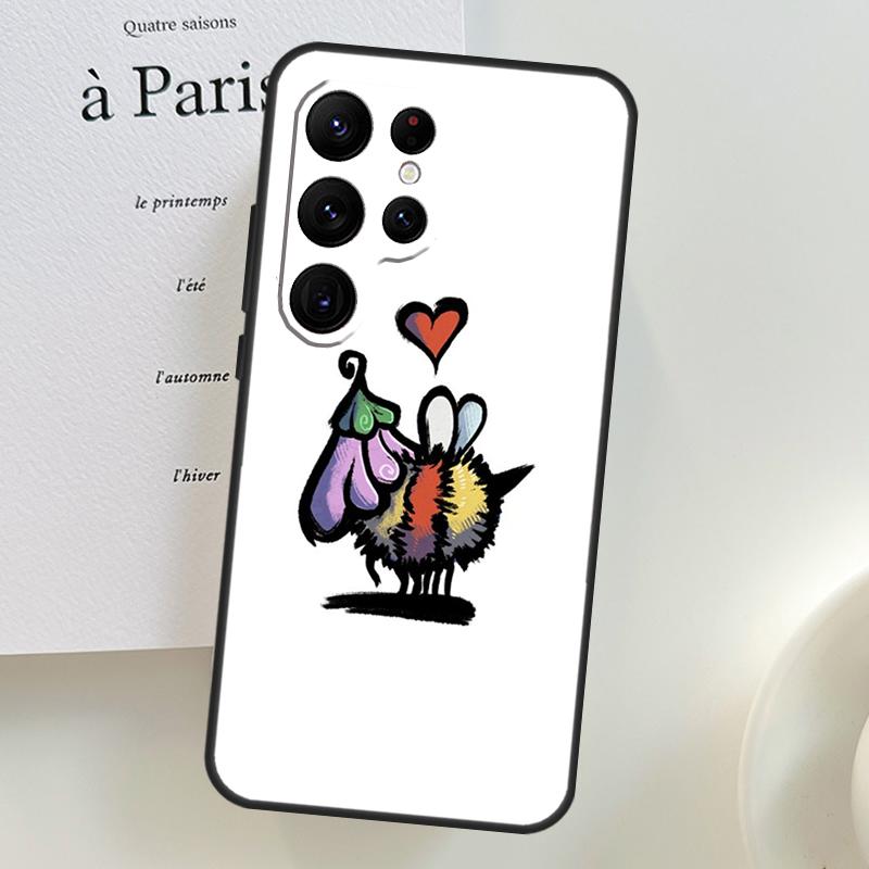 

Bee Case For Samsung Galaxy S26 Ultra S25 S24 S22 S21 S23 Ultra Plus S10 S20 S25 FE Phone Cover Galaxy S23Ultra