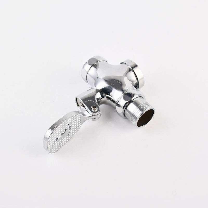Price Hotel Use Water Saving Eco-Friendly Time Delay Wall-Mounted Foot Pedal Control Brass WC Flush Valve