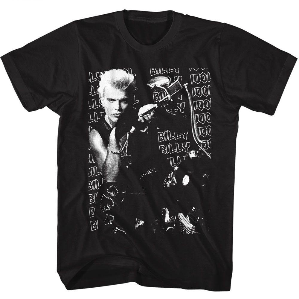 Billy Idol Motorcycle Photo Music Shirt XXXL