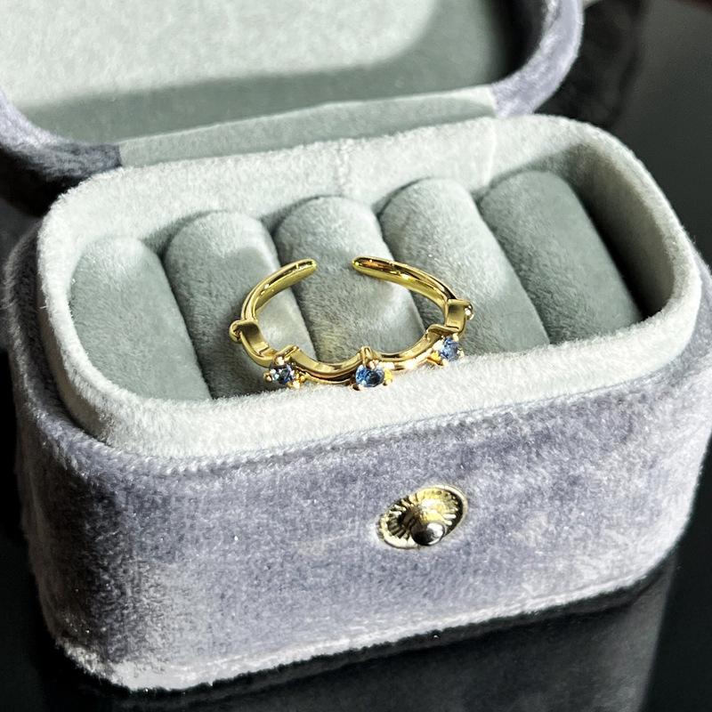 Caibao Series Open Ring Women'S Simple Fashion Niche Design Sweet Cool Light Luxury High-End Accessories