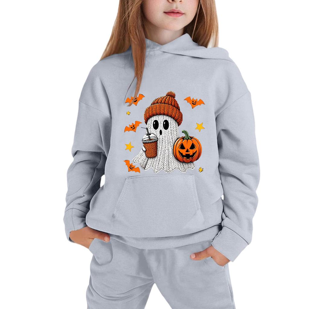 Children's Hoodie with Halloween Print for Casual Wear