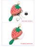 Mini Lemon-Shaped Fruit Charm Coin Purse & Key Holder – Cute Multifunctional Earphone Bag Wallet