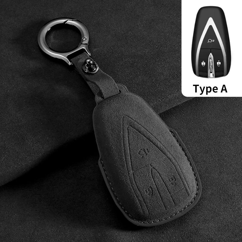 Car Remote Key Case Cover for Changan Deepal S7 SL03 2022 2023 2024 High Quality Auto Key Shell Fob Keychain Suede Accessories