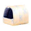 Thickened Quilted Warm Shelter Hamster Bed, Cartoon Print Cozy Hideout, Winter Cave Comfortable Hideaway for Hamsters Small Animal Cage Accessories