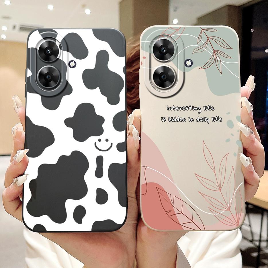 Für Realme Note 60 Hülle Luxus Kunst Bemaltes Cover Stoßfest Weiches Silikon Handyhülle Für Realme Note 50 Note50 Note60 Rückseite
