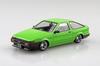Aoshima Bunka Kyozaisha Raku Plastic Snap Kit Toyota Sprinter Trueno Custom Green Plastic Model 1/32 No.11CU-GN Color-coded (Car)
