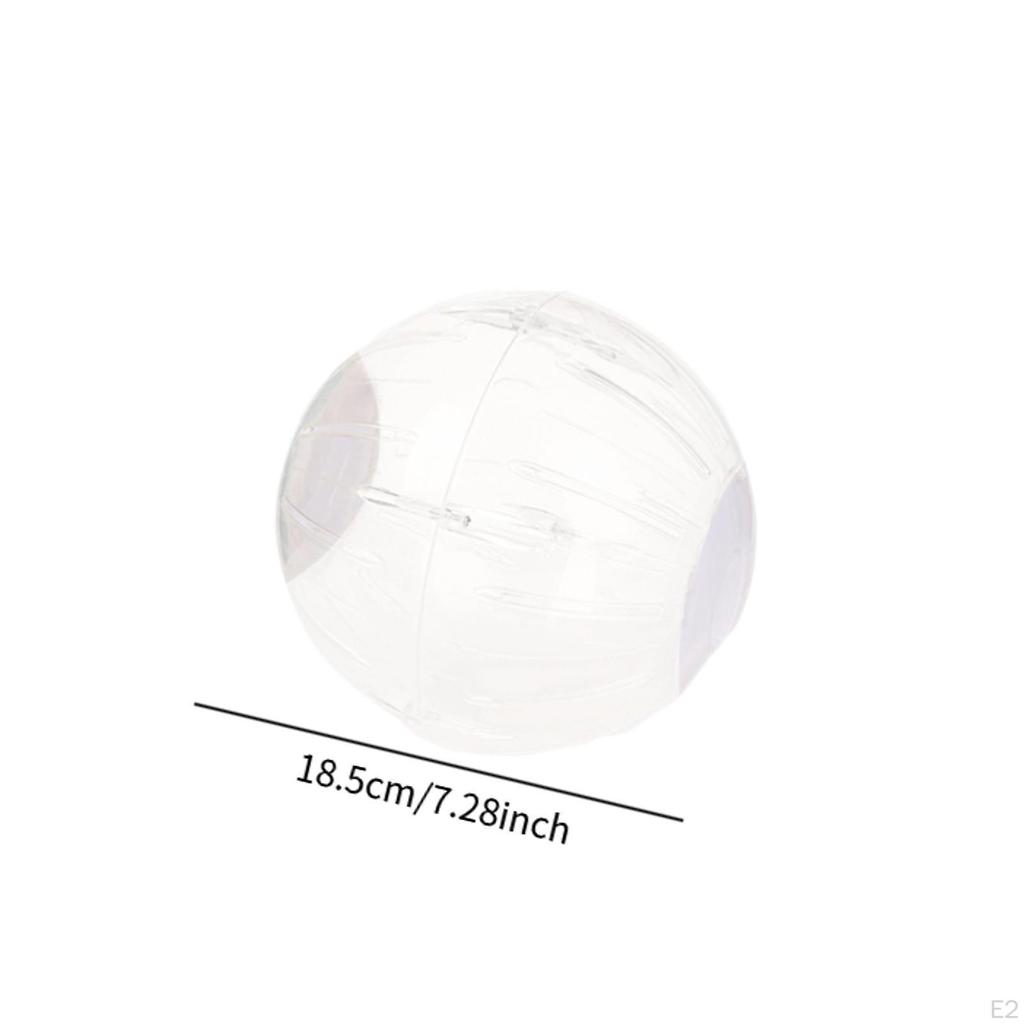 7.28'' Clear Hamster Running Wheel for Small Pets And Mice