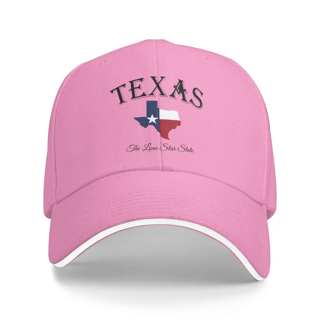 Texas Trucker Hat Vibrant Heat Transfer Print Polyester Cap - Quick-Dry Outdoor Streetwear Adjustable Buckle Outdoor Leisure Hat