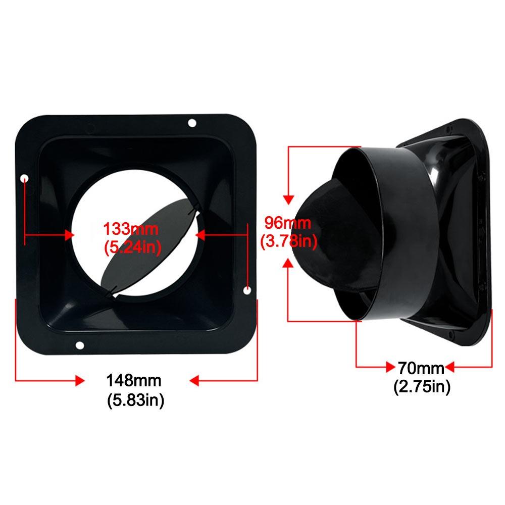 

ABS Ventilation Duct Flange Valve 100/150/200mm Pipe Draft Blocker Home Kitchen 100mm