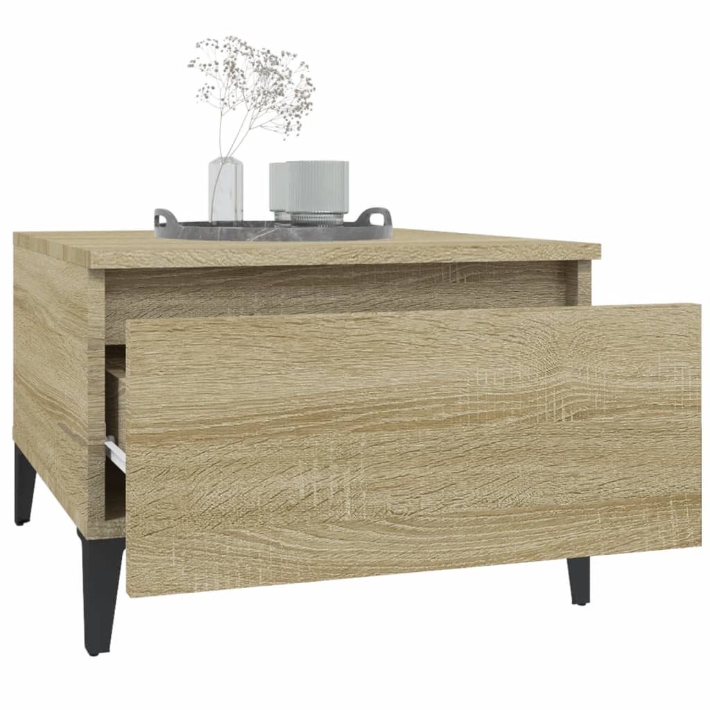 Vidaxl Stolik Boczny, Dąb Sonoma, 50X46X35 Cm, Materiał Drewnopochodny