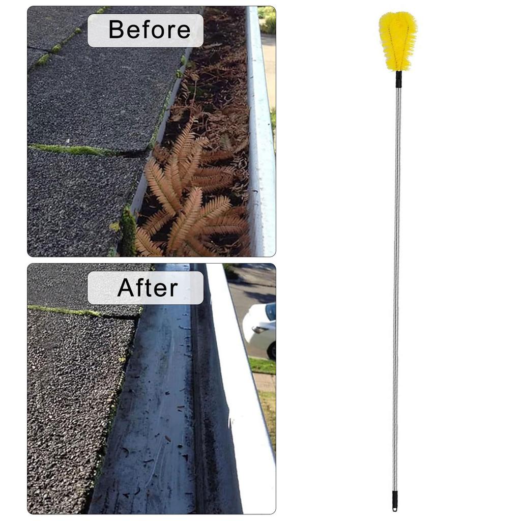 Gutter Cleaning Tool from the Ground for Cleaning Leaves and Debris Gutter Cleaning Tool Gutter Guard Cleaning Brush