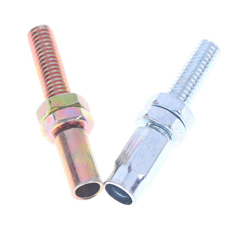 10Pcs M6 Screws Motorbike Throttle Cable Parts M6 Hollow Screw Throttle Cable Kart Throttle For Agricultural Machinery Accessori