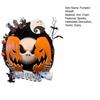 Nightmare Pumpkin Wreath Halloween Gothic Pumpkin Ghost Hanging Door Sign for Front Door Haunted House Decoration