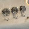 Vacuum Rotating Suction Hook with Heavy-load Adhesive Hook, No Drilling Required, for Bathroom Wall Clothes Hanger