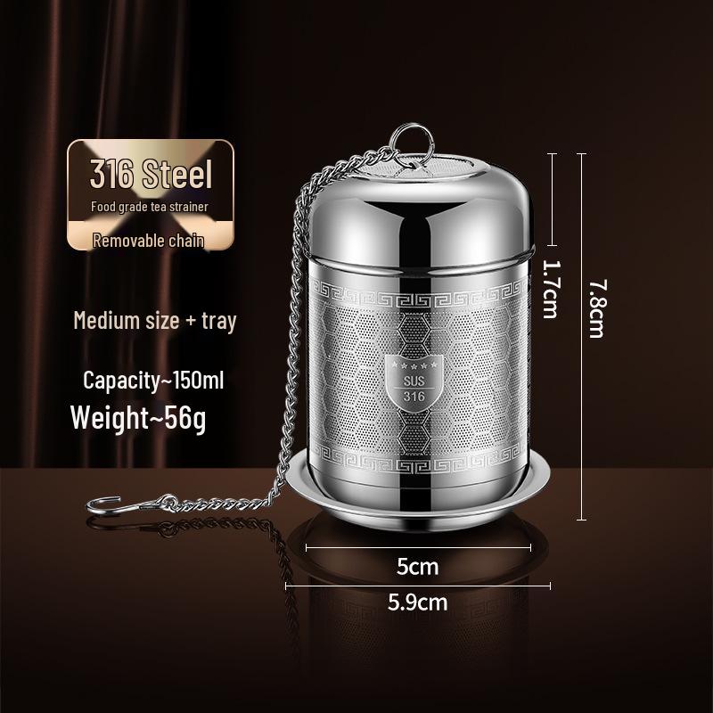316 Stainless Steel High-Density Mesh Tea Infuser and Strainer